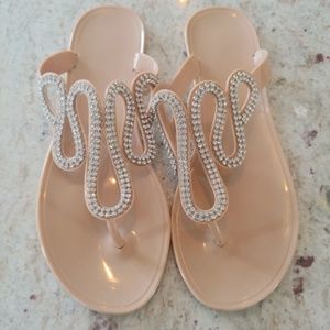 Nude and Gem Wedding sandal 💎💍